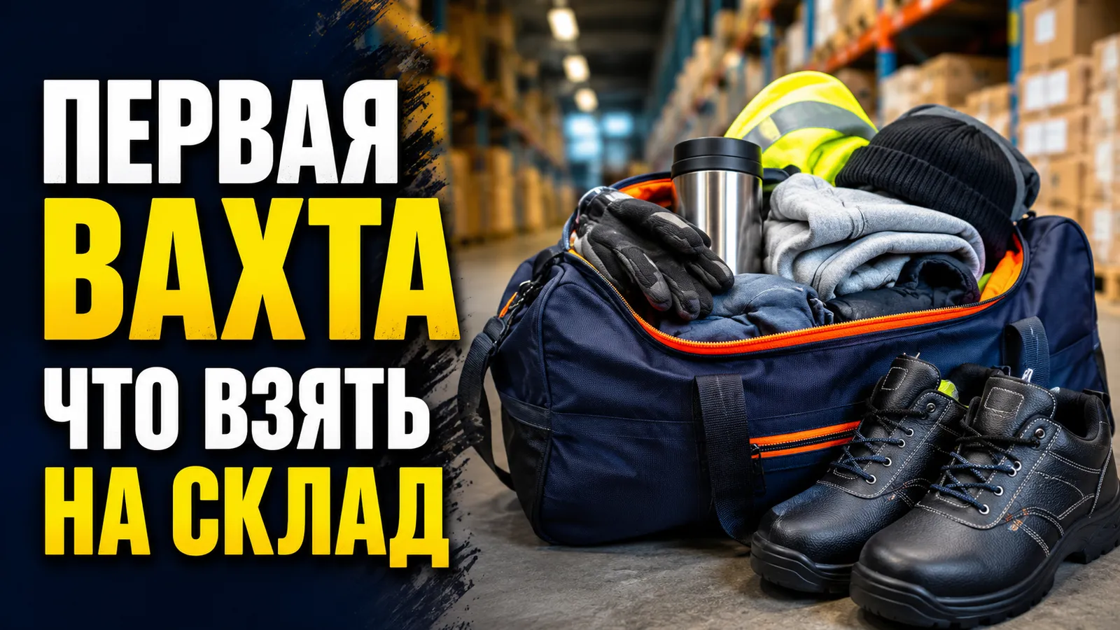 Первая вахта: как собрать сумку и что взять с собой на склад