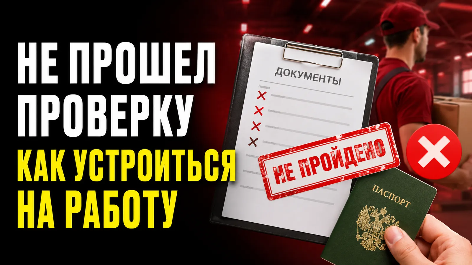 Что делать, если не прошел проверку документов при регистрации