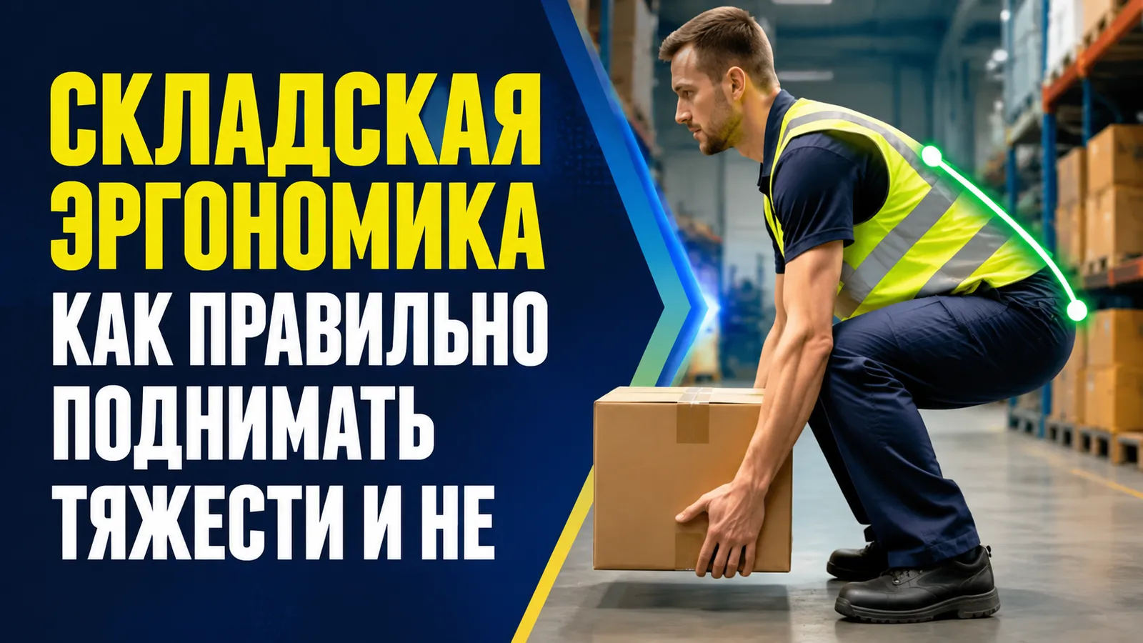Складская эргономика: как правильно поднимать тяжести и не перенапрягать спину