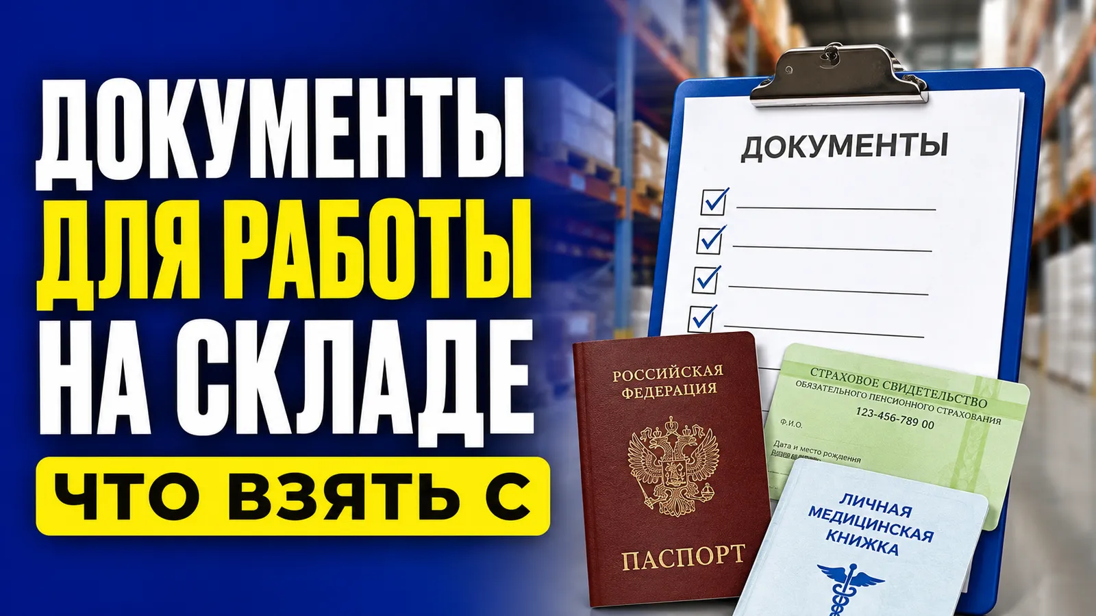 Как подготовить документы для трудоустройства на склад: список и советы