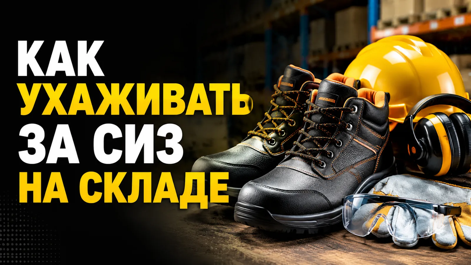 Складской инвентарь: как ухаживать за спецобувью и средствами защиты