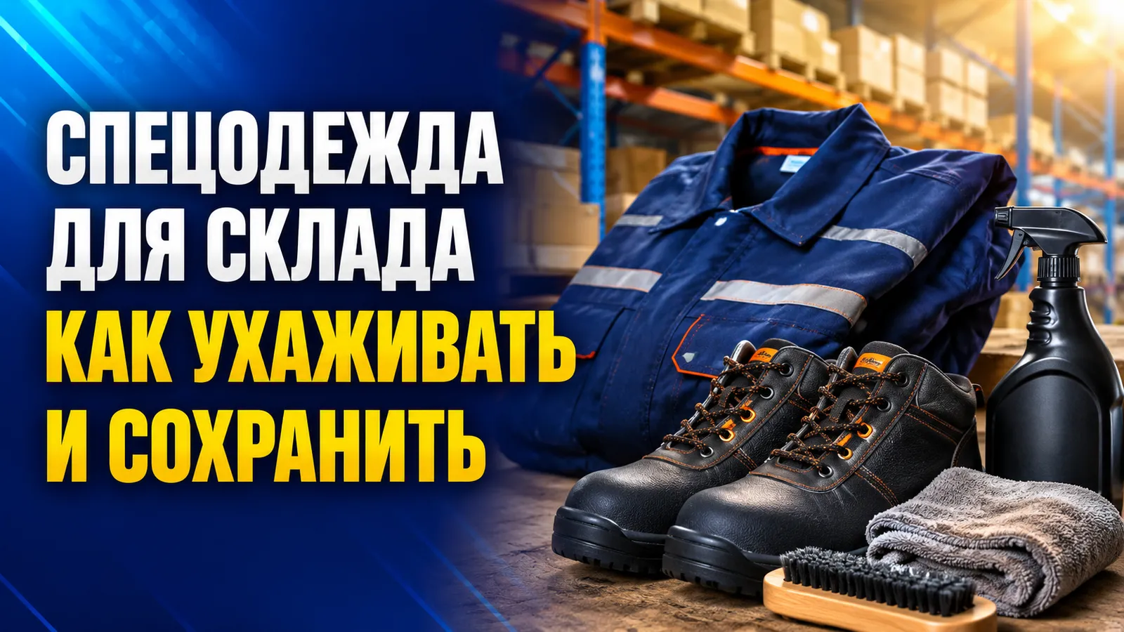 Складской инвентарь: как правильно ухаживать за рабочей обувью и спецформой