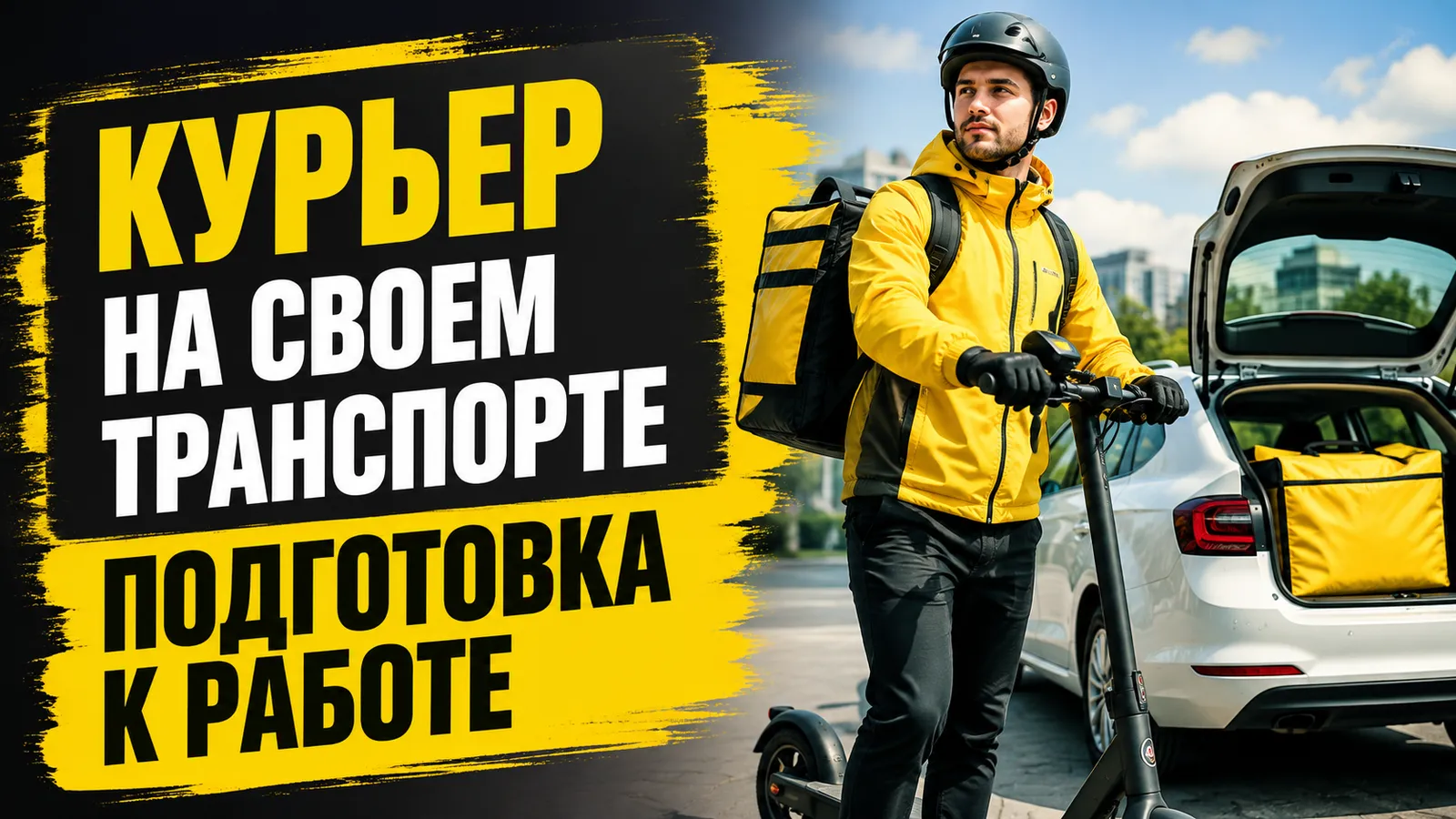 Как подготовить личный транспорт к работе курьером: от самоката до авто