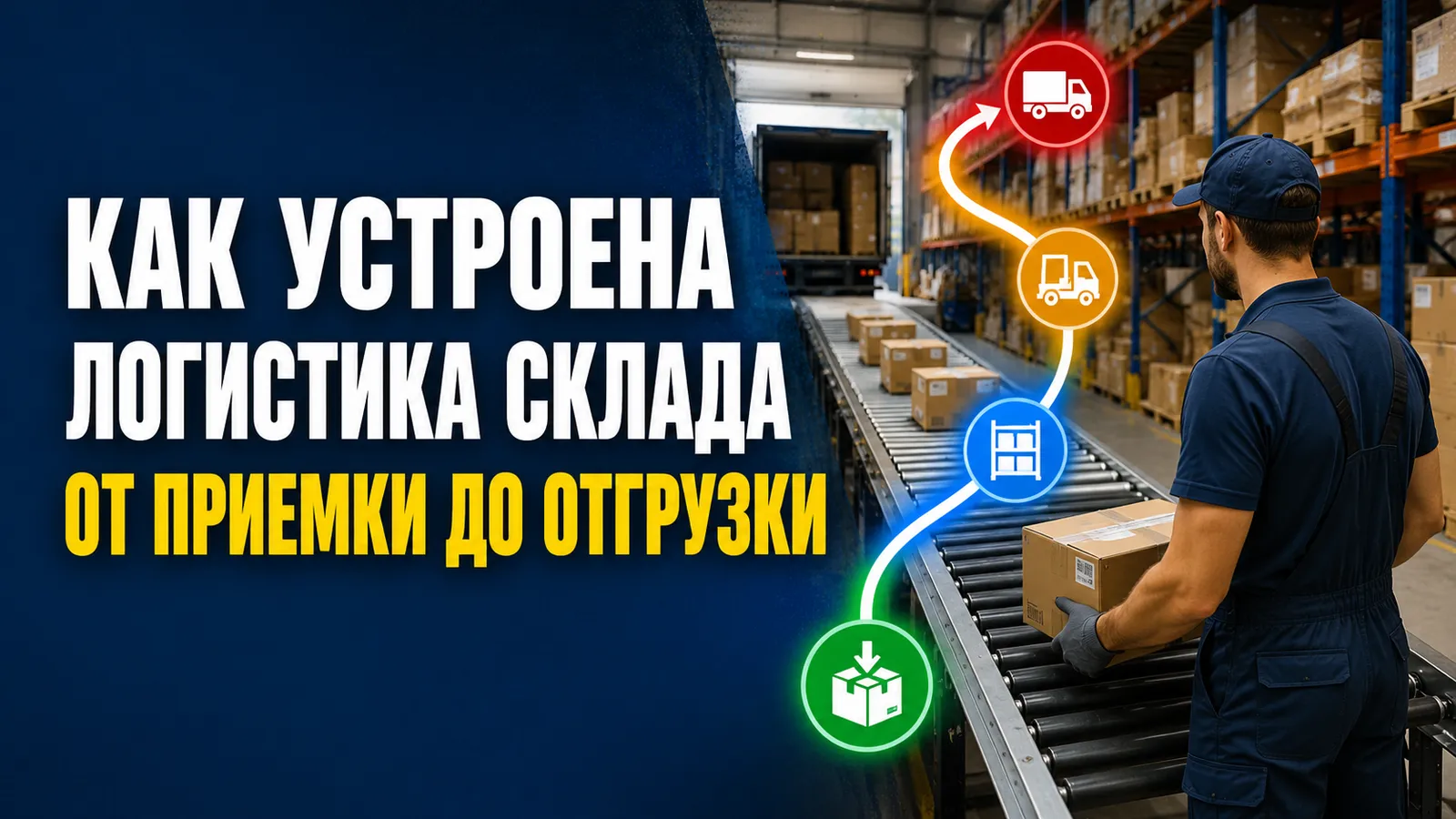Как устроена логистика внутри склада: путь товара от приемки до отгрузки