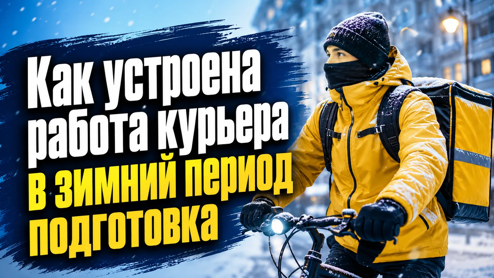 Как устроена работа курьера в зимний период: подготовка и особенности