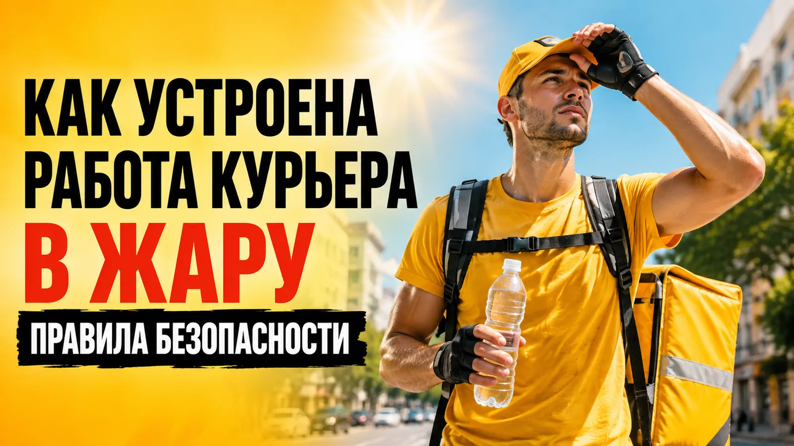 Как устроена работа курьера в жару: правила безопасности и комфорта