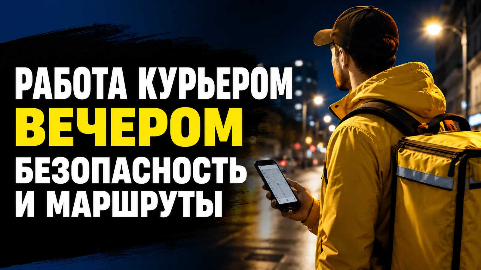 Как устроена работа курьера в вечернее время: освещение и безопасность